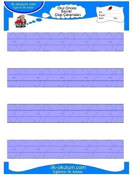 Çocuklar İçin Çizgi Çalışma Sayfaları 